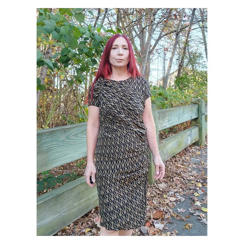 ISABEL MARANT Etoile 100% Silk Ruched Leopard Print Dress - Picture 5 of 13